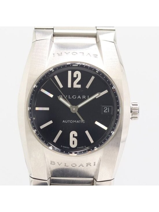 Bvlgari Ergon Automatic Date Black Dial Watch Nam